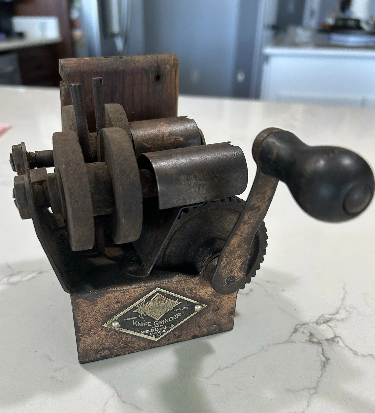 Antique Knife Grinder Spengler-Loomis Mfg Co Chicago 1913