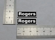 Rogers LS 3/5A Premium Speaker Grill Badge Logo Emblem Premium Silver Pair