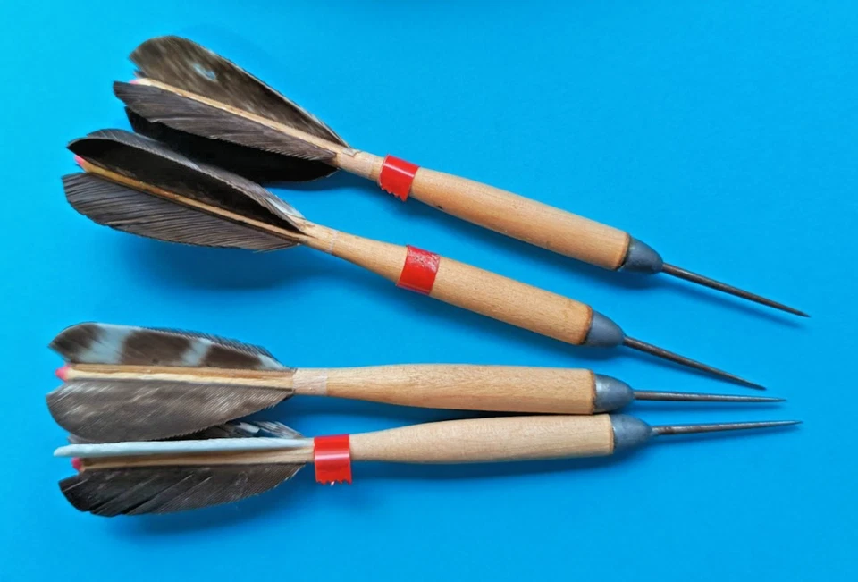 c. 1920 - ANCIEN JEU DE FLECHETTES ET CIBLE DE BISTRO BAR ESTAMINET CAFE JOUET - Photo 3/4