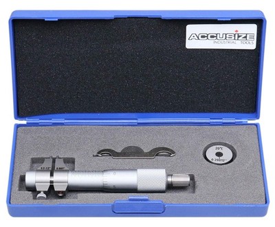 Accusize Industrial Tools 0.2-1.2'' by 0.001'' Inside Micrometer, Satin Chrome F