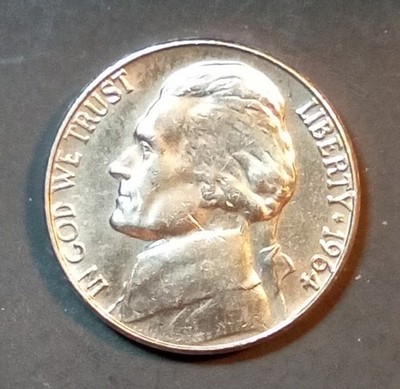 1964 D/D/D Jefferson Nickel RPM Call Me Crazy There's A Face Inside The D