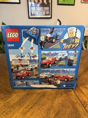 LEGO City 3648 Police Chase NEW! Squad Car Red Convertible ATV