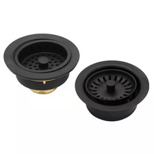 COMBO PACK 3-1/2 In. Post Style Kitchen Sink Strainer and Waste Disposal Drain F
