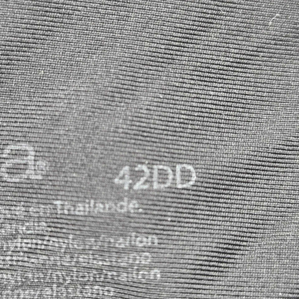 Sujetador Olga para mujer 42DD negro floral minimizador con aros correa de malla de encaje Foto 4 de 4