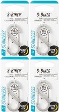 Nite Ize S-Biner Stainless Steel Dual Carabiner 2 - Stainless 4-Pack 