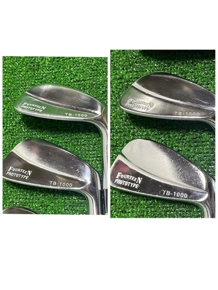 Juego de hierros FOURTEEN TB-1000 PROTOTIPO 8 piezas 3-Pw Flex S rígido dinámico dorado S200 Foto 3 de 4