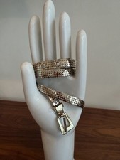 Whiting Davis Vintage Gold Tone Mesh Belt