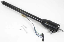 1969-81 Floor Shift Black Powder Coated Steel 33" Tilt Steering Column with 1"