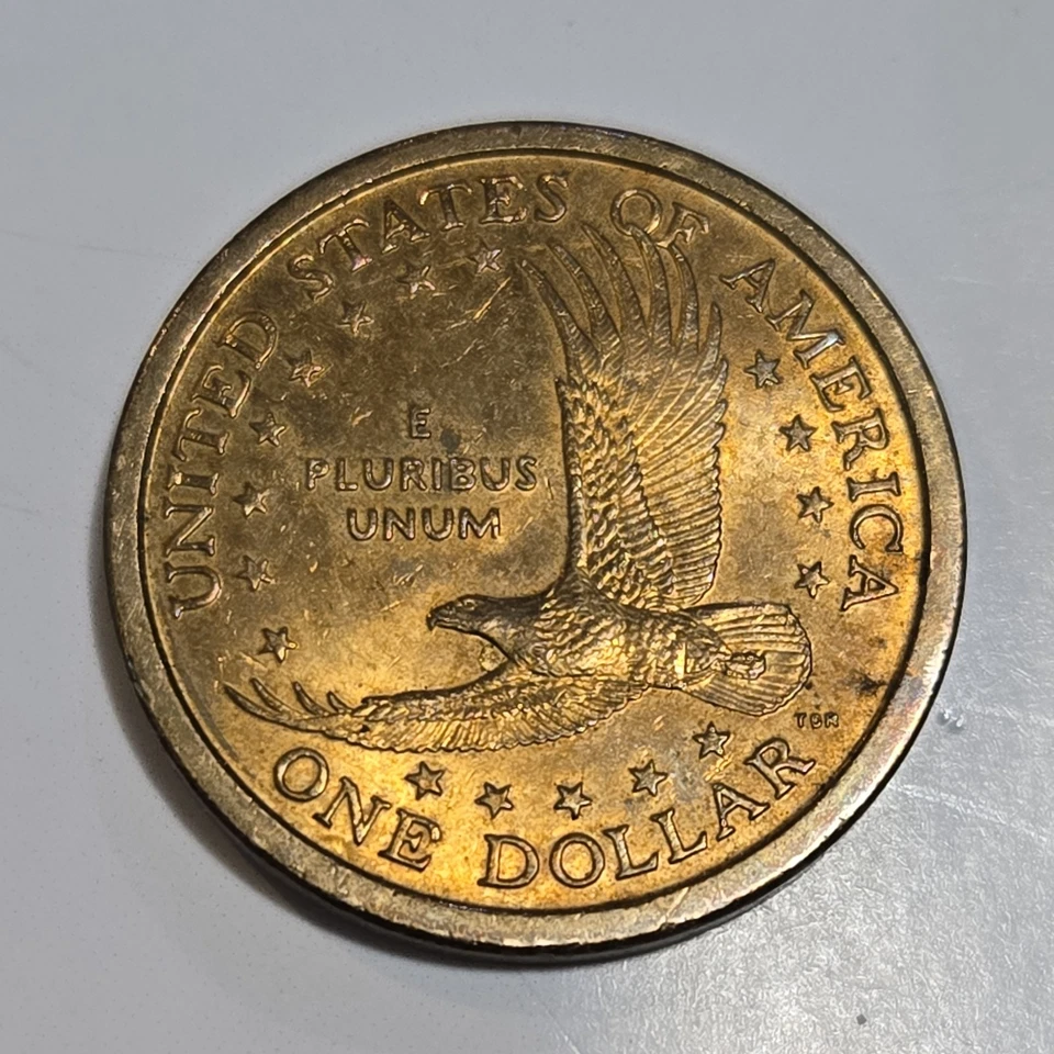 2000 P SAC$1 Sacagawea One Dollar Coin Us Liberty Gold Color Philadelphia - Image 4 of 4