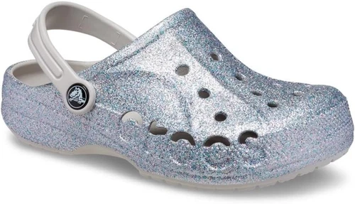 Crocs Toddler & Kids Baya Clog  Glitter Silver - US C5 EU 20-21