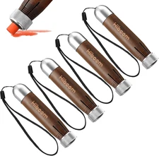 Hiboom 4 Pack Crayon Holder for 1/2'' round or Hexagonal Marking Crayons, Wood L