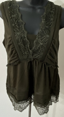 White House Black Market Damen Bluse Größe Small grün ärmellos - Bild 1 von 11
