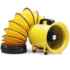 10in Portable Explosion Proof Exhaust Fan Heavy-Duty W/ 32ft Flexible Duct Hose
