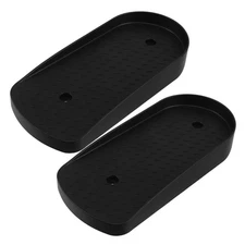 2 Pcs Gym Step Platform Exercise Platforms Home Black Plastic Pedals