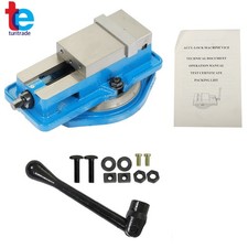 3" CNC Milling Machine Vise Bench Vice Lockdown Vise With 360 Degree Swivel Base