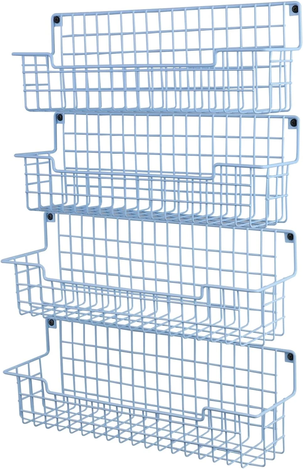 Spice Rack Wall Mount, Wall Spice Organizer for Kitchen Cabinet Door, Pack of 4