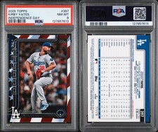 2025 Topps Series Two - Kirby Yates - Independence Day 17/76 - PSA 8