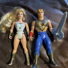 2 She-Ra Princess Of Power & Bow Action Figure Vintage Mattel 1984 MOTU He-man