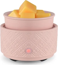 Wax Melt Warmer for Scented Wax,3-In-1Ceramic Wax Warmer Fragrances Candle Oils,