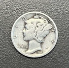 1942 - 10C Mercury Dime / 90% Silver Coin.