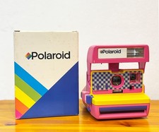 Polaroid 600 Pink Instant Film Camera Excellent From Japan