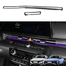 Carbon Fiber Center Console Air Outlet Vent Frame Cover For Hyundai Elantra N