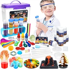 Educational Science Kit for Kids - 56 Science Lab Experiments with Lab Coat S...