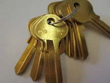 Lot 10 pc  M16 Key Blanks / For Master Padlock / M16 1092NR Key Blank / Ilco USA