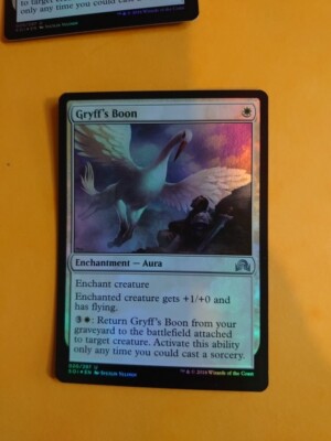 Gryff's Boon Aura SOI Magic the Gathering Karte. folie