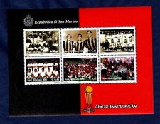SAN MARINO 1999  Centenario del Milan IN FOGLIETTO MNH**