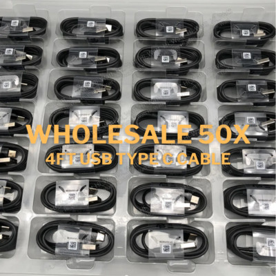 50X For Samsung USB Type C Fast Charging Cable Galaxy S8 S9 S10 Plus Note 9 Lot