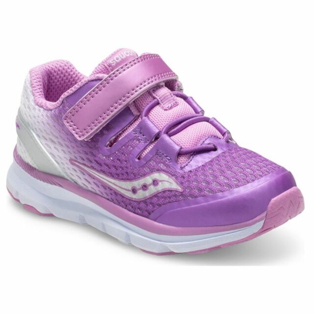 Saucony Kids Freedom ISO Toddler/lil kid Purple/White Girls Shoes Size 5W NEW!!