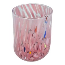 Bicchieri Tognana Claire 300cc | Vetro Rosa | Set Da 3 | Design Inciso