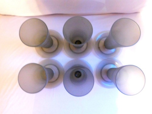 VINTAGE TUPPERWARE SMOKE GRAY SUNDAE PARFAIT CUPS 754-1 SET OF 6 - Picture 2 of 3