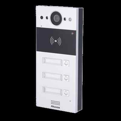 Akuvox AK-R20B-3B Video-Türsprechanlage Außenbereich 3 Anrufe IP POE Mit RFID