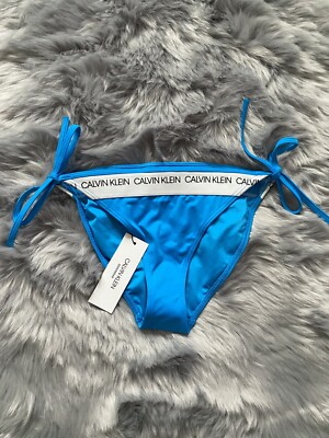 Calvin Klein swimwear Maldives blue bikini bottoms size M New