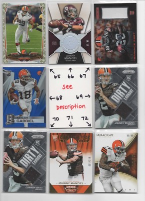 Cleveland Browns * SERIAL #'d Rookies Autos Jerseys DAWSON LANDRY LEWIS GORDON