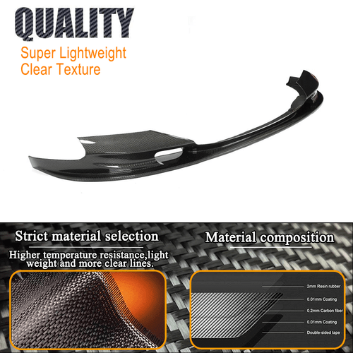 Alerón delantero de carbono divisor labio delantero tracción delantera para BMW Serie 5 F10 M5 2011-16 - Imagen 8 de 12