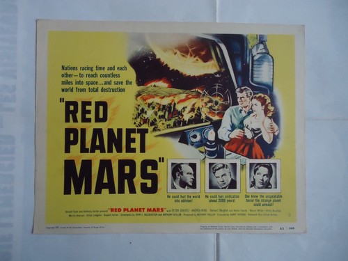 SCI FI/ROTER PLANET MARS/UL28N/ TITEL Lobbykarte