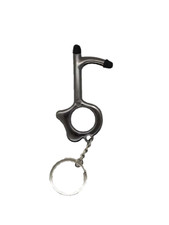 Touchless Tool Elevator Button Key AntimicrobialAlloy Hand Door Opener-Dark grey