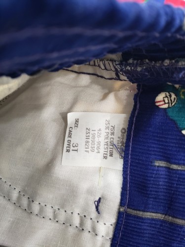 NEW Vintage OshKosh B’ Gosh Kids Corduroy Football Racecar Pants Car LOT - Picture 5 of 12