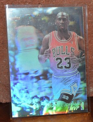 マイケルジョーダン　トレカホログラム VERY RARE EUROPEAN MICHAEL JORDAN UPPER DECK HOLOGRAM STICKER +