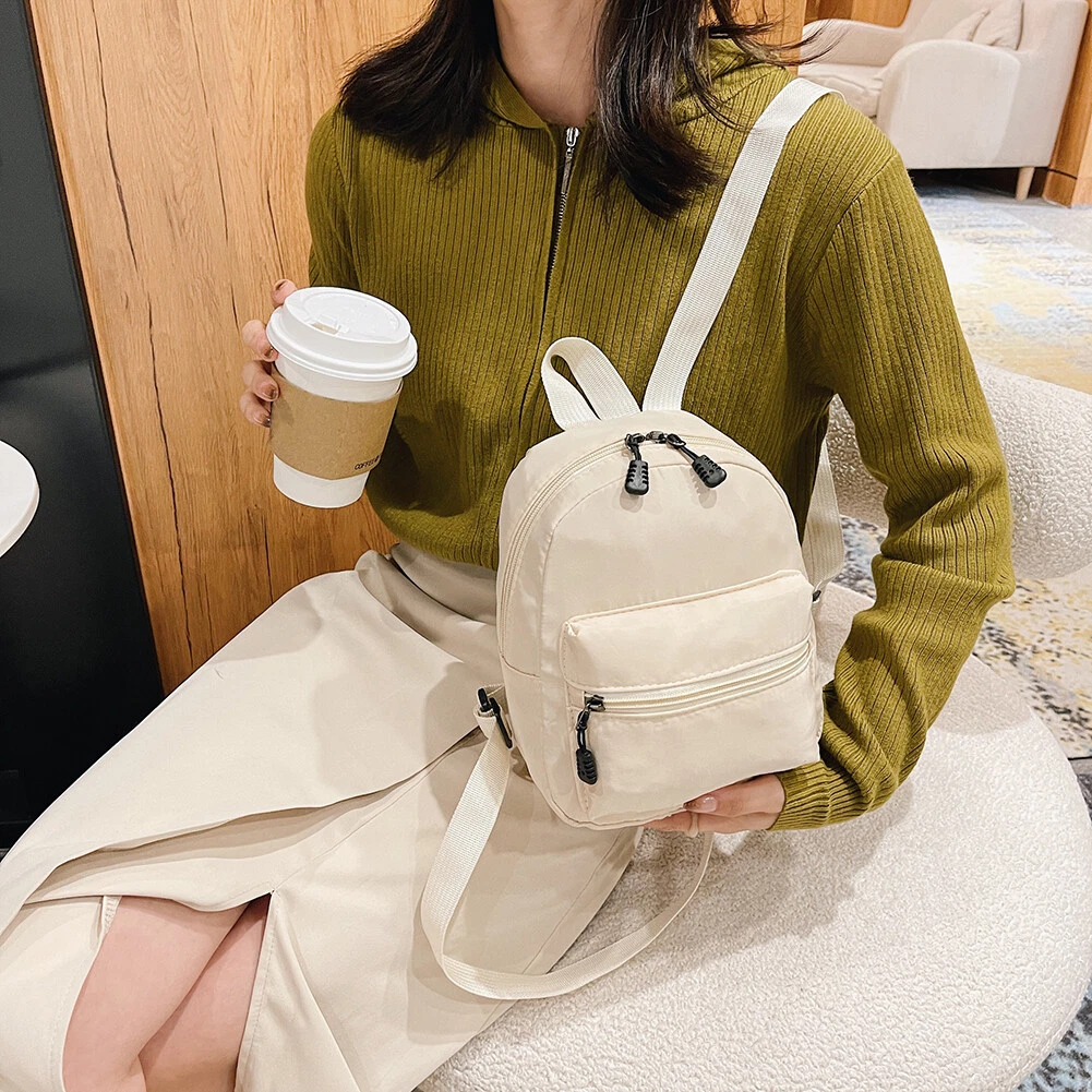Mini backpack beige clearance