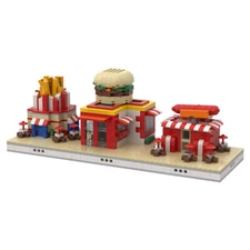 Modular Building Mini Restaurant in the Zoo 1440 Piece for Ages 10 and Up