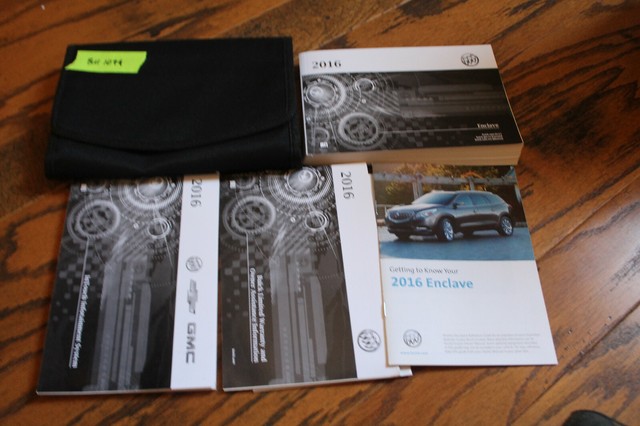 2016 Buick Enclave owners manual with navigation manual and case