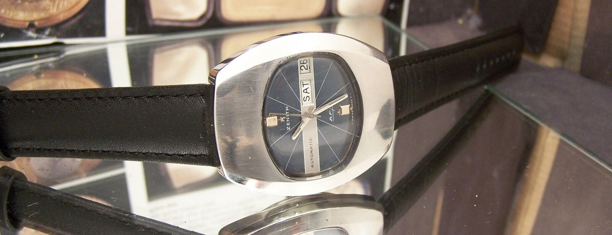 SPACEMAN オートマチック時計ビンテージ 1970'S RARE ZENITH DEFY SPACE MAN SWISS RETRO VINTAGE AFP