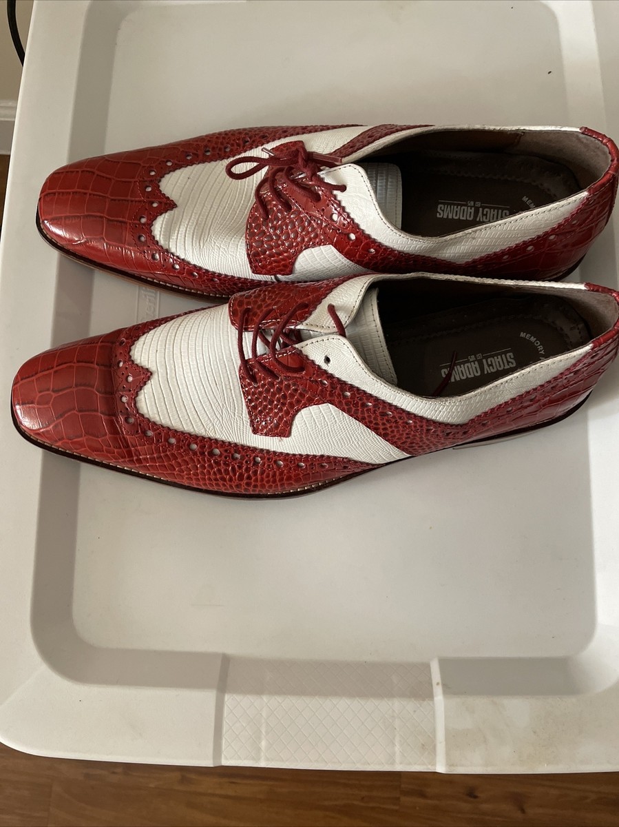 stacy adams mens shoes 15 Red \u0026 White | eBay