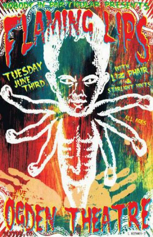 FLAMING LIPS LIZ PHAIR DENVER CONCERT POSTER KUHN | eBay