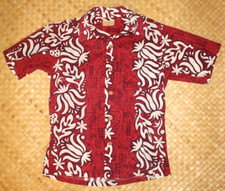 1950's Surfriders Sportswear aloha shirt made in Honolulu, Hawaii - Pure Vintage
