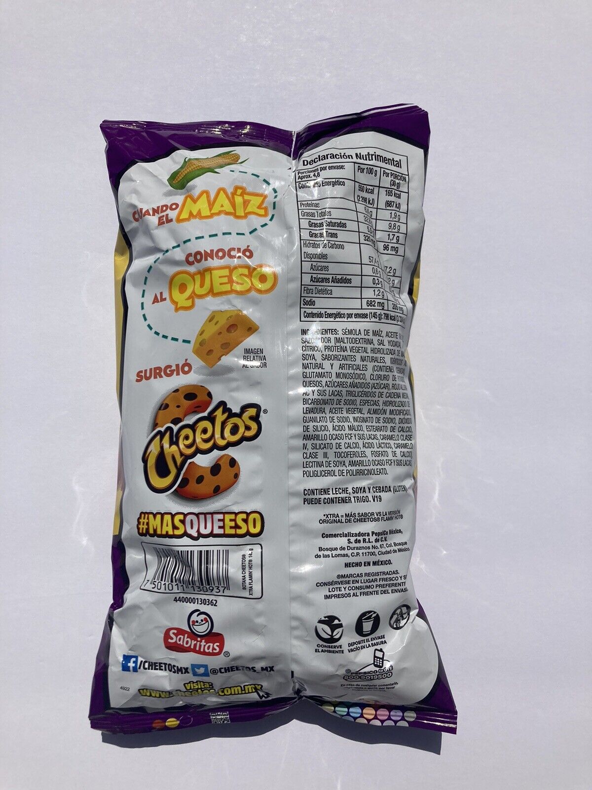 cheetos Xtra flamin hot - Sabritas - 115 g